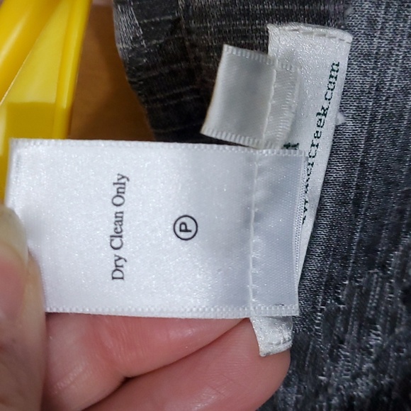 Coldwater Creek Gray Jacket Slub Weave Fabric Button Embellished Petite Medium - Picture 7 of 7